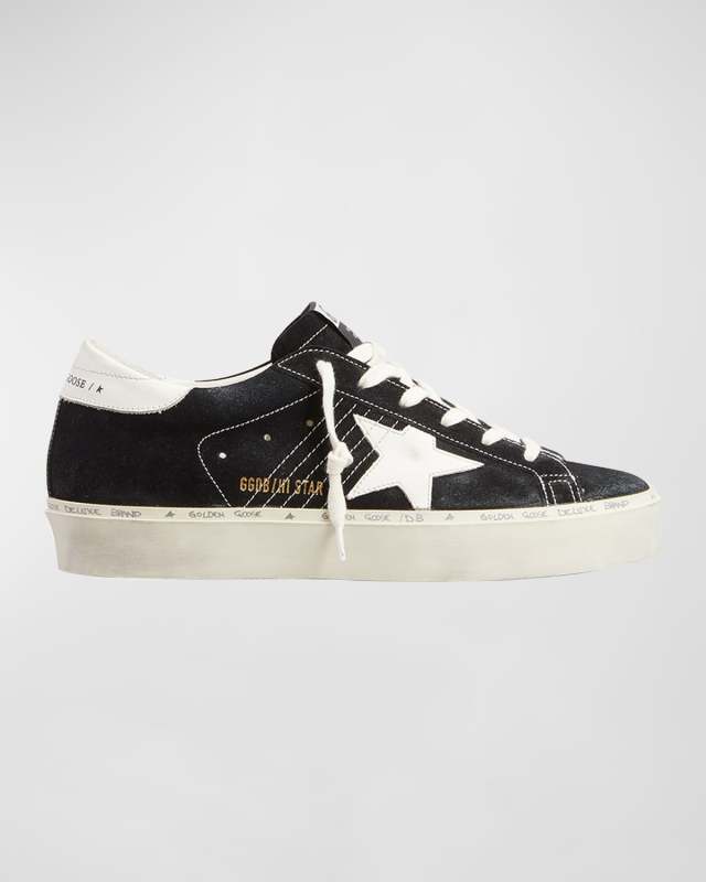 Hi Star Low-Top Suede Court Sneakers